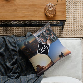 Foto Collage Persoonlijk 4 FotoMonogram Kussen