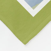 Foto Collage Persoonlijk Bright Groen Striped Fleece Deken (Hoek)