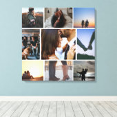 Foto Collage Persoonlijk Canvas Afdruk (Insitu (Houten vloer))