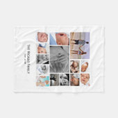 Foto Collage Persoonlijk Fleece Deken (Voorkant (Horizontaal))