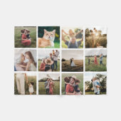 Foto Collage Persoonlijk Fleece Deken (Voorkant (Horizontaal))
