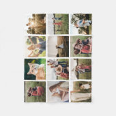 Foto Collage Persoonlijk Fleece Deken (Voorkant)