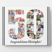 Foto Collage Persoonlijk nummer 50 Birthday Fotoplaat (Voorkant)