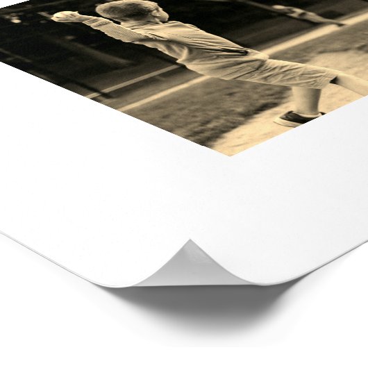 Foto Collage Persoonlijk (Sepia) Poster (Hoek)