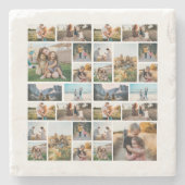 Foto Collage Persoonlijk Stenen Onderzetter (Voorkant)