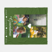 Foto Collage persoonlijke 4 foto's met hart Fleece Deken (Voorkant (Horizontaal))
