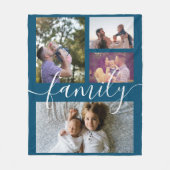 Foto Collage Persoonlijke DIY Aangepaste reeks Fleece Deken (Voorkant)