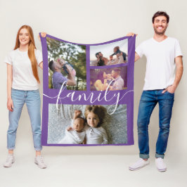 Foto Collage Persoonlijke DIY Aangepaste reeks Fleece Deken