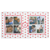 Foto Collage Persoonlijke Familie Red Hearts King Kussensloop (Voorkant-Rechts)