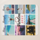 Foto Collage Persoonlijke Sherpa Blanket Deken (Voorkant (horizontaal))