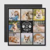 Foto Collage Pet Herdenking Magnetische Kaart (Voorkant / Achterkant)