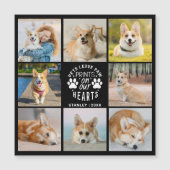 Foto Collage Pet Herdenking Magnetische Kaart (Voorkant)