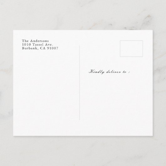 Foto Collage Pink Afstuderen Aankondiging (Achterkant)