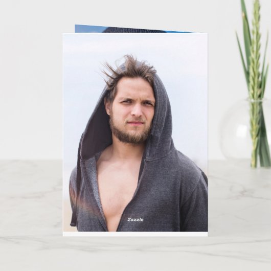 Foto-collage: Plaats je gezicht op een Kaart (Achterkant)