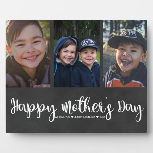 Foto Collage Plaque | Happy Moederdag Fotoplaat (Voorkant)