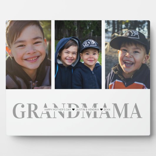 Foto Collage Plaque | oma | MOEDERDAG Fotoplaat (Voorkant)