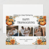 Foto Collage Pompoenen Happy Thanksgiving Kaart (Voorkant / Achterkant)