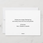 Foto Collage Pompoenen Happy Thanksgiving Kaart (Achterkant)