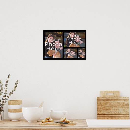 Foto Collage Poster, vier Afbeeldingen Poster (Keuken)