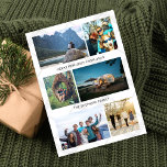 Foto Collage Prettige Reis Herinneringen Feestdagenkaart<br><div class="desc">Maak een onvergetelijke reis mee met onze kerstkaart met 8 foto's! Deze kaart is ideaal voor gezinnen of stellen die van reizen houden en is de perfecte manier om meerdere herinneringen uit het jaar te delen. Met ruimte voor 6 foto's aan de voorkant en 2 extra foto's aan de achterkant,...</div>