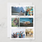 Foto Collage Prettige Reisherinneringen Feestdagenkaart (Voorkant)