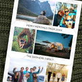 Foto Collage Prettige Reisherinneringen Feestdagenkaart