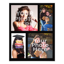 Foto Collage Print, vier Afbeeldingen Foto Afdruk