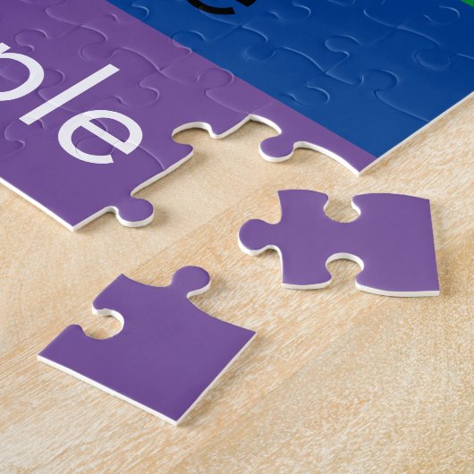 Foto Collage Rainbow Leer kleuren die zijn geperso Legpuzzel (Zijkant)