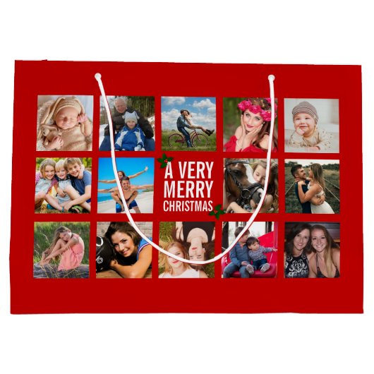 Foto: Collage Red Kerstmis - Grote cadeautas (Achterkant)