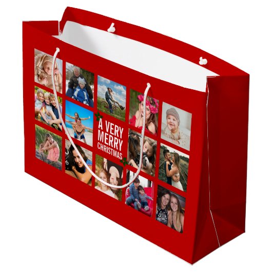 Foto: Collage Red Kerstmis - Grote cadeautas (Achterkant Gekanteld)
