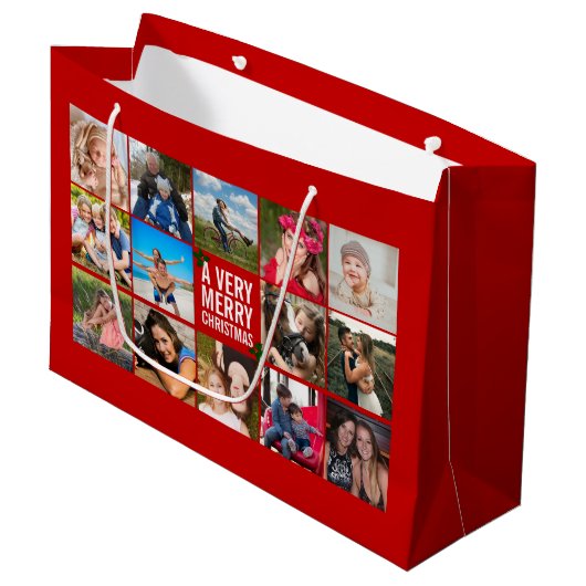Foto: Collage Red Kerstmis - Grote cadeautas (Voorkant Gekanteld)