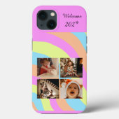 Foto Collage regenboogontwerp — Kleurenpalet Case-Mate iPhone Case (Achterkant)