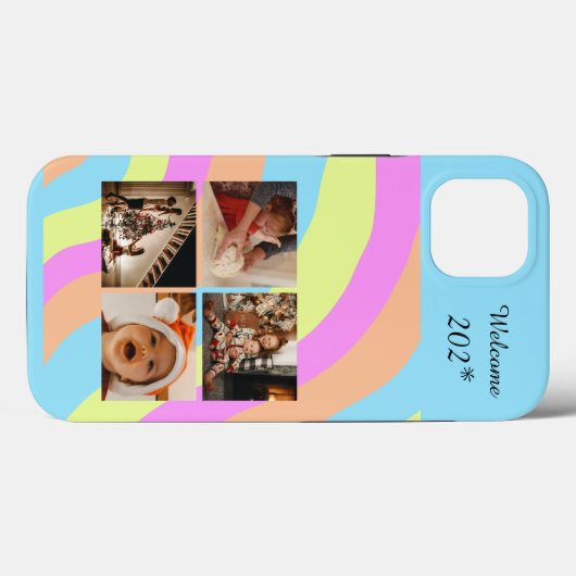 Foto Collage regenboogontwerp — Kleurenpalet Case-Mate iPhone Case (Achterkant (horizontaal))
