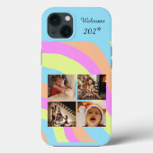 Foto Collage regenboogontwerp — Kleurenpalet Case-Mate iPhone Case (Achterkant)