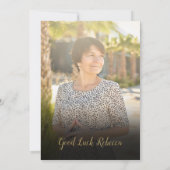 Foto Collage Retirement Party Kaart (Achterkant)