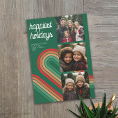 Foto-collage - Retro Stripes Arch - Gelukt Feestdagenkaart