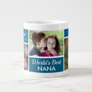 Foto Collage Reuzen Koffiemok 'Beste Oma Ter Werel Grote Koffiekop