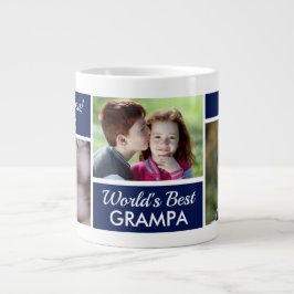 Foto-collage Reuzen koffiemok 'Beste opa van de we Grote Koffiekop