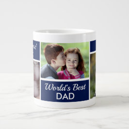 Foto-collage Reuzen koffiemok 'Beste Papa ter Were Grote Koffiekop