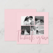 Foto Collage Roos Elegant Weddenschap Hartelijk da Kaart (Voorkant / Achterkant)