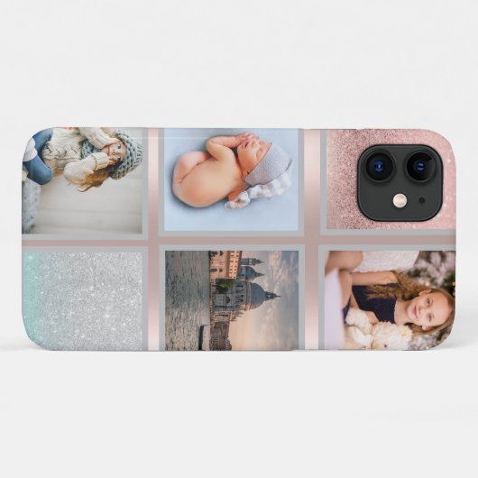 Foto Collage Roos Gold Case-Mate iPhone Case (Achterkant (horizontaal))