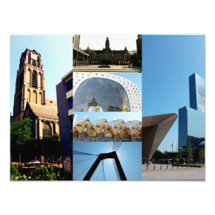 Foto collage Rotterdam 1 Afdruk