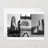 Foto collage Rotterdam 1 in zwart-wit Briefkaart (Voorkant / Achterkant)