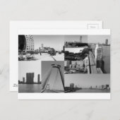 Foto collage Rotterdam 2 in zwart-wit Briefkaart (Voorkant / Achterkant)