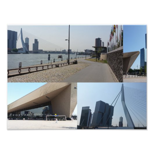 Foto collage Rotterdam 4 Afdruk (Voorkant)