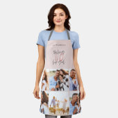 Foto collage roze girly 40e verjaardag moderne schort (Gedragen)