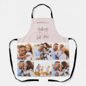 Foto collage roze girly 50ste verjaardag moderne schort (Voorkant)