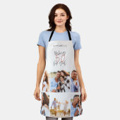 Foto collage roze girly 50ste verjaardag moderne schort (Gedragen)