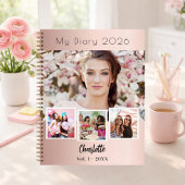 Foto collage roze goud notitieboek