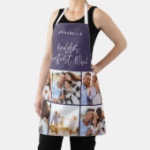 Foto collage roze paarse moderne moederdag schort (Insitu)